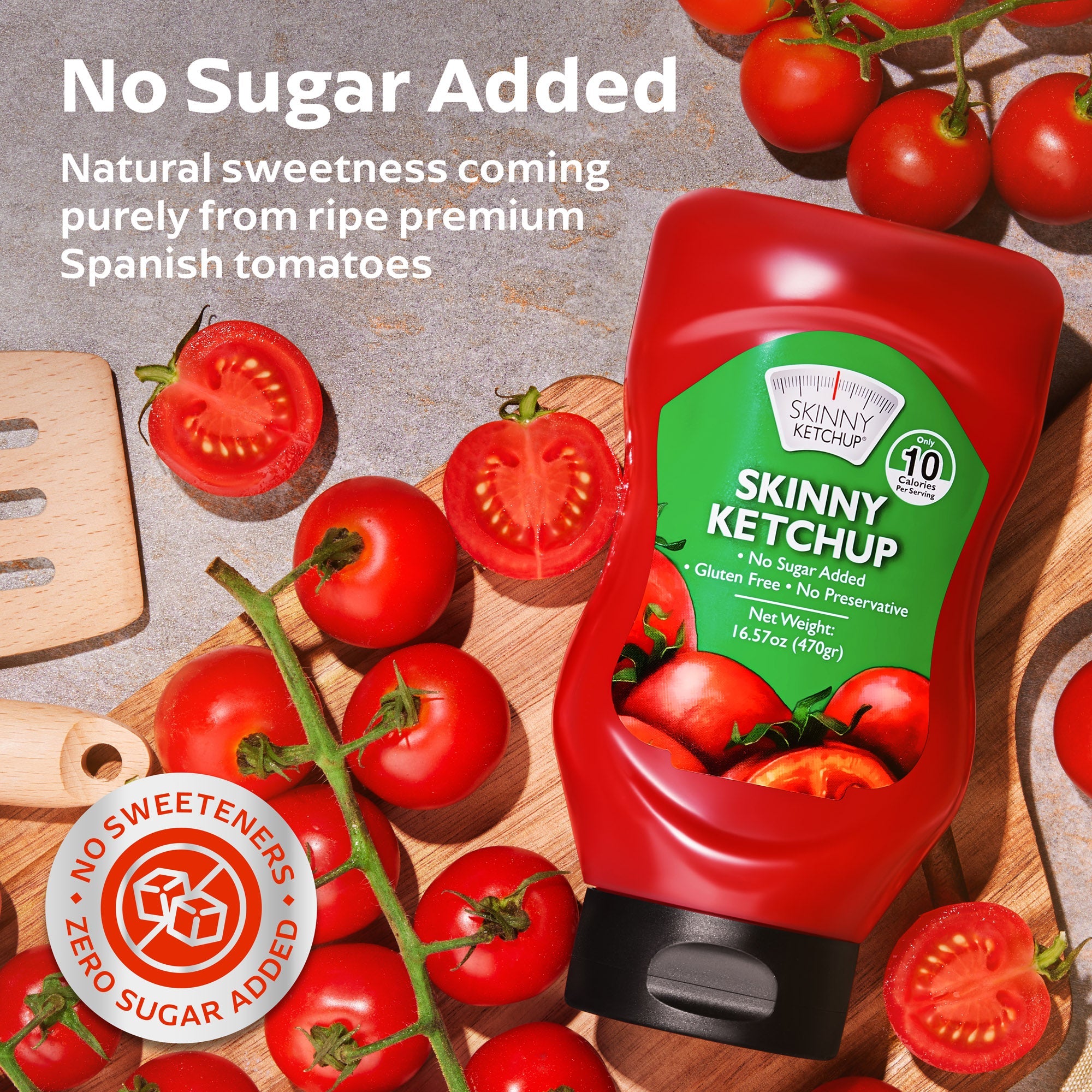 Skinny Ketchup | Single Unit | Sugar Free, Vegan Friendly