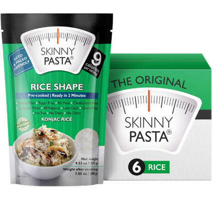 Skinny Pasta 9.52 oz - The Only Odor Free 100% Konjac Noodle - Low Calorie Food - Rice