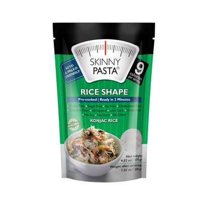Skinny Pasta 9.52 oz - The Only Odor Free 100% Konjac Noodle - Low Calorie Food - Rice