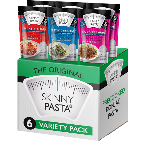 Skinny Pasta 9.52 oz - The Only Odor Free 100% Konjac Noodle - Low Calorie Food - Variety Pack