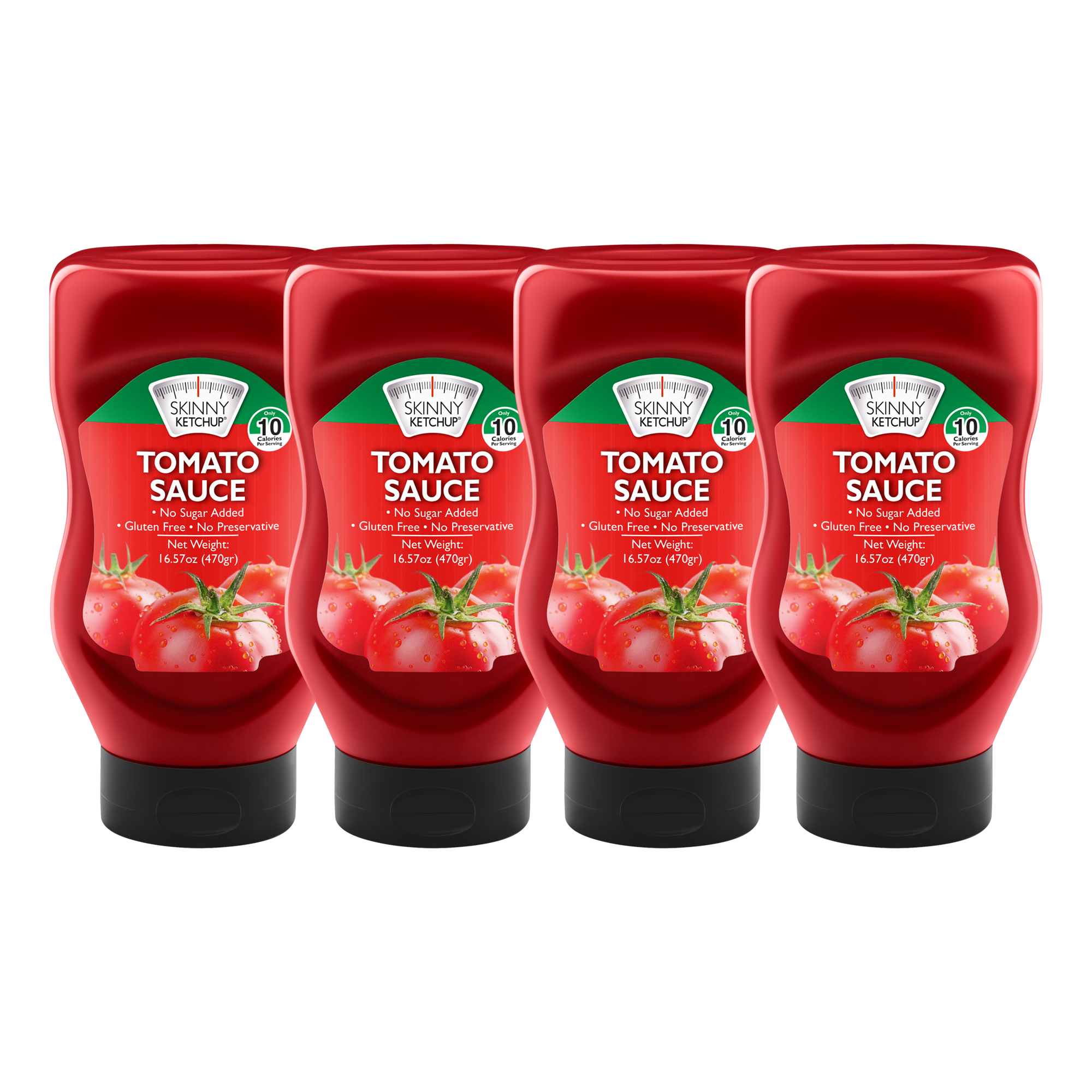 Skinny Tomato Sauce 4 Pack- Sugar Free, Vegan Friendly