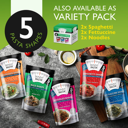 Skinny Pasta 9.52 oz - The Only Odor Free 100% Konjac Noodle - Low Calorie Food - Rice